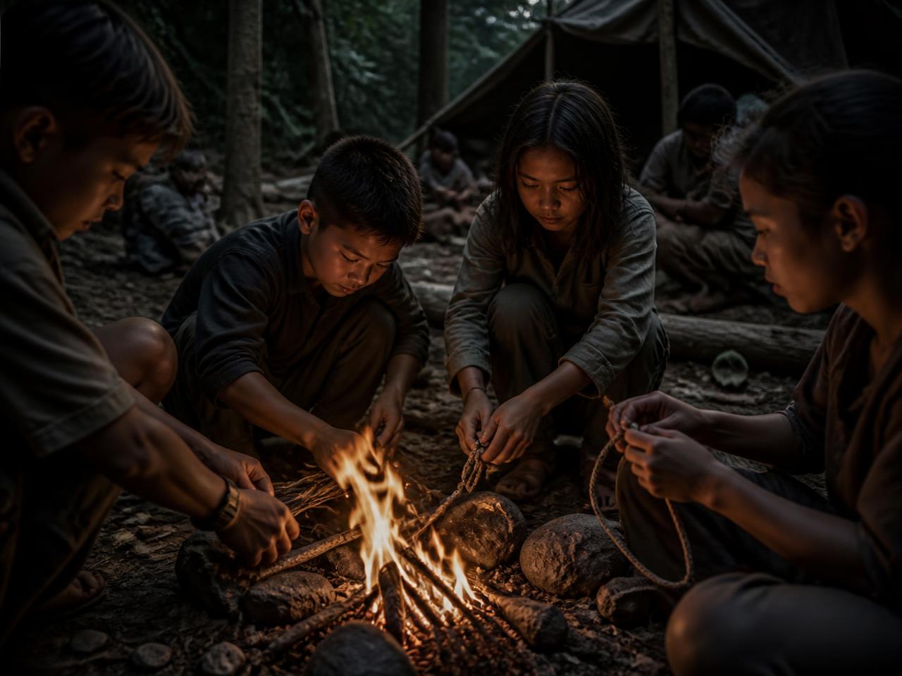 Kids — A child discovers what they should carry.